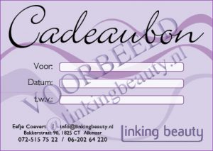 Linking Beauty cadeaubon
